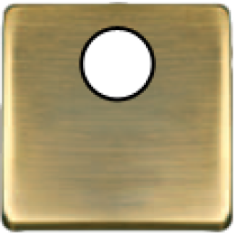 FD04315PM-M TV/SAT Монтажная плата для механизмов с одним коннектором черный, цвет Matt Patina FEDE