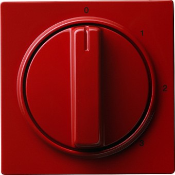066943 Накладка с ручкой для трехступенчатого переключателя Красный Gira S-color