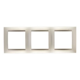 1500630-034 Рамка универсальная, 3 поста, шампань Simon 15