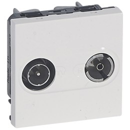 078783 Mosaic Розетка TV-FM 9,52 (ECH01) Legrand