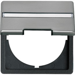 068120 Промежуточная панель с вырезом 50*50 мм Сталь Gira E22