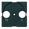 HS4204 Axolute Лицевая панель для розеток TV + FM Bticino