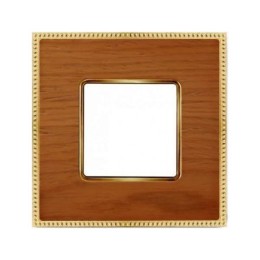 FD01451COB Рамка Belle Epoque Wood Вишня / Золото 1-постовая Fede