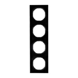 10142245 Рамка R.3 Черный 4-постовая Berker