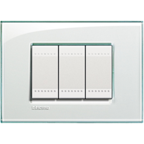 LNA4802KA Рамка LivingLight Квадрат Морская вода 2-модульная Bticino