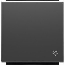 8504.2 NS Клавиша для 1-клав/ выключателей /переключ /кнопок сим "СВЕТ" Чёрный бархат , ABB