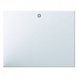 14257109 Клавиша с надписью "0" цвет: полярная белизна, с блеском K.1 Berker