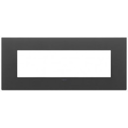 22657.73 Рамка Eikon EXE Черный матовый 7-модульная Vimar