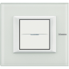 HA4802VBB Рамка Axolute Квадрат Белое стекло 2-модульная Bticino