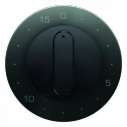 16322045 Центральная панель с регулировкой для механических таймеров, черная, с блеском, макс. 15 минут R.1/R.3 Berker