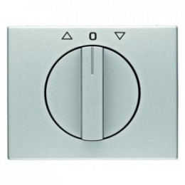 10777103 Центральная панель с вращающейся ручкой для жалюзийного поворотного выключателя цвет: алюминий, K.5 Berker