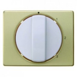 10870102 Центральная панель с вращающейся ручкой для 3-уровневого выключателя цвет: золотой/полярная белизна Arsys Berker