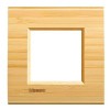 LNA4802LBA Рамка LivingLight Квадрат Бамбук 2-модульная Bticino