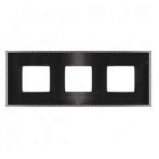 FD01433GRCB Рамка Belle Epoque Metal Graphite / Bright chrome 3-постовая гор/верт. Fede FD01433GRCB Рамка Belle Epoque Metal Graphite / Bright chrome 3-постовая гор/верт. Fede