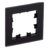 ATN331001 Рамка одинарная Schneider Electric Atlasdesign Nature, матовое черное стекло