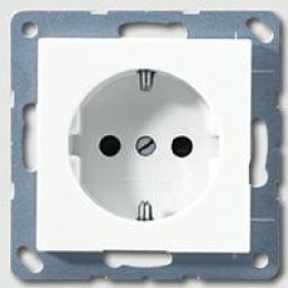 A1520WW А серия Белая Розетка с заземлением Jung 16А/250В