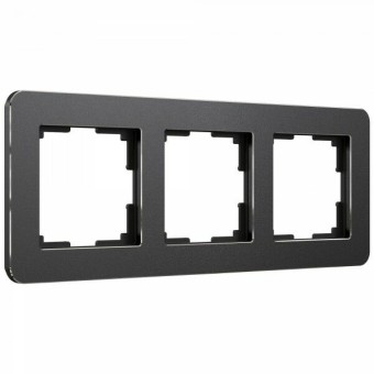 W0032608 Рамка на 3 поста (черная) Platinum Werkel a059216