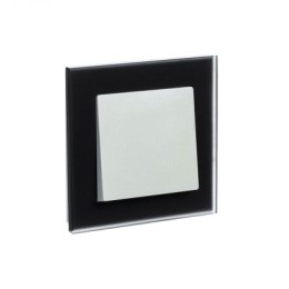 ATN321001 Рамка одинарная Schneider Electric Atlasdesign Nature, черное стекло