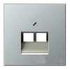 LS969-2UALG LS 990 Светло-серый Накладка 2-ой наклонной ТЛФ/комп розетки Jung LS серия