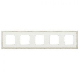 FD01215BD Рамка Provence White Decape 5-постовая Fede