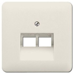569-2UA CD 500/CD plus Бежевый Накладка 2-ой наклонной ТЛФ/комп розетки Jung