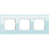 021318 Рамка Esprit Салотовое стекло 3-постовая Gira