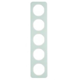 10152109 Рамка R.1 Полярная белизна, стекло 5-постовая Berker