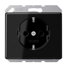 SL520NKISW SCHUKO-розетка с защитой от детей 16A 250V~  черная Jung