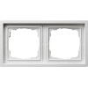 0212112 Рамка F100 Белый 2-постовая Gira