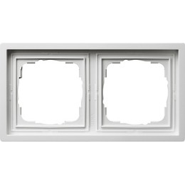 0212112 Рамка F100 Белый 2-постовая Gira