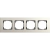 0214220 Рамка Esprit Linoleum-Multiplex Светло-серый 4-постовая Gira