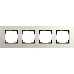 0214220 Рамка Esprit Linoleum-Multiplex Светло-серый 4-постовая Gira