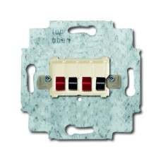 0230-0-0402 (0248/02-101), Розетка для громкоговор.,4-р.,сл.к., ABB 0230-0-0402 (0248/02-101), Розетка для громкоговор.,4-р.,сл.к., ABB