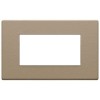 22654.21 Рамка Eikon EXE Саванна бежевый 4-модульная Vimar