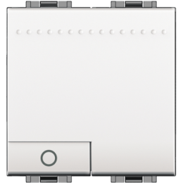 N4043M2N LivingLight Кнопка (NO) с символом "Лампа", 2 модуля Bticino