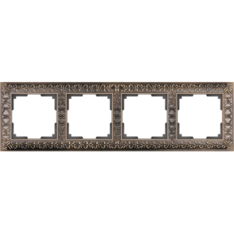 WL07-Frame-04 Рамка на 4 поста  (бронза) Antik Werkel a029841