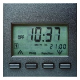 17351606 Таймер Easy с дисплеем цвет: антрацит, матовый B.1/B.3/B.7 Glas Berker