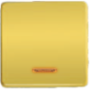 FD04312OR Клавиша для одноклавишных выключателей с подсветкой, цвет Real Gold FEDE