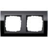 0212738 Рамка Event Clear Черный 2-постовая Gira