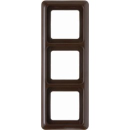 133001 Рамка с уплотнением IP44 Коричневый с блеском 3-постовая Berker