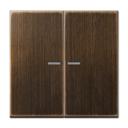 ME2995KO5AT Двойная клавиша на выключатель, с окошком, Антик Jung LS серия