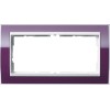 1002753 Рамка без перегородки Event Clear Фиолетовый / Белый 2-постовая Gira