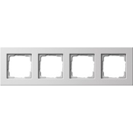 0214204 Рамка E22 Белый 4-постовая, заподлицо Gira