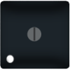 FD03111-M Стандартный поворотный выключатель с лампой подсветки, цвет Черный FEDE