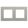 672522 Рамка Etika Светлая галька 2-постовая Legrand