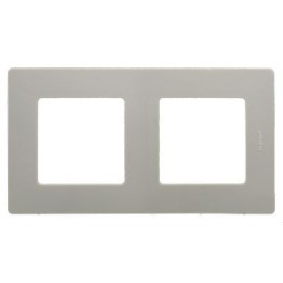 672522 Рамка Etika Светлая галька 2-постовая Legrand