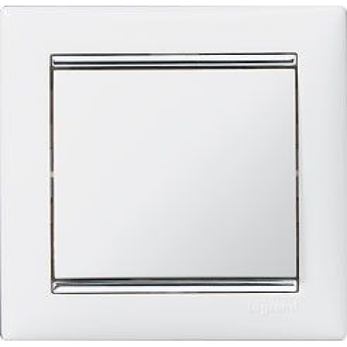 770491 Рамка Valena Белый / Серебряный штрих 1-постовая Legrand