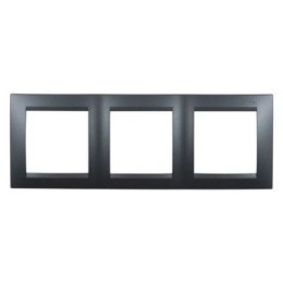 1500630-038 Рамка универсальная, 3 поста, графит Simon 15