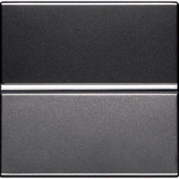 N2210 AN Механизм 1-клавишного проходного переключателя с клавишей, 2-модульный, серия Zenit, цвет антрацит, ABB