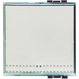 N4932/2 Прозрачная клавиша KristaLivingLight , 2 модуля Bticino